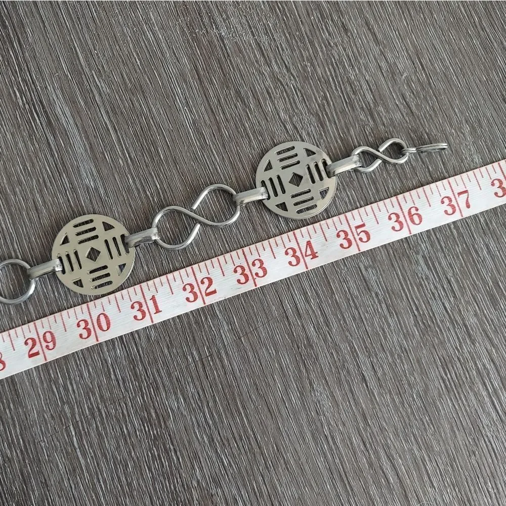 Silver Chain Link Waist Belt 37.5